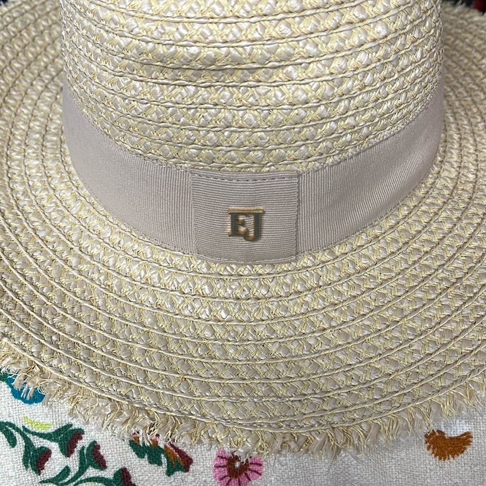 Eric Javits Fringe Pinch UPF 50+ Womens Hat